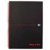 OXFORD Collegeblock Black n'Red Spiralbuch kariert DIN A5 ohne Rand