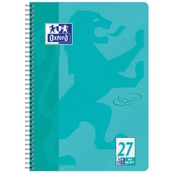 Oxford Collegeblock Touch, A4+, liniert, 80 Blatt, aqua