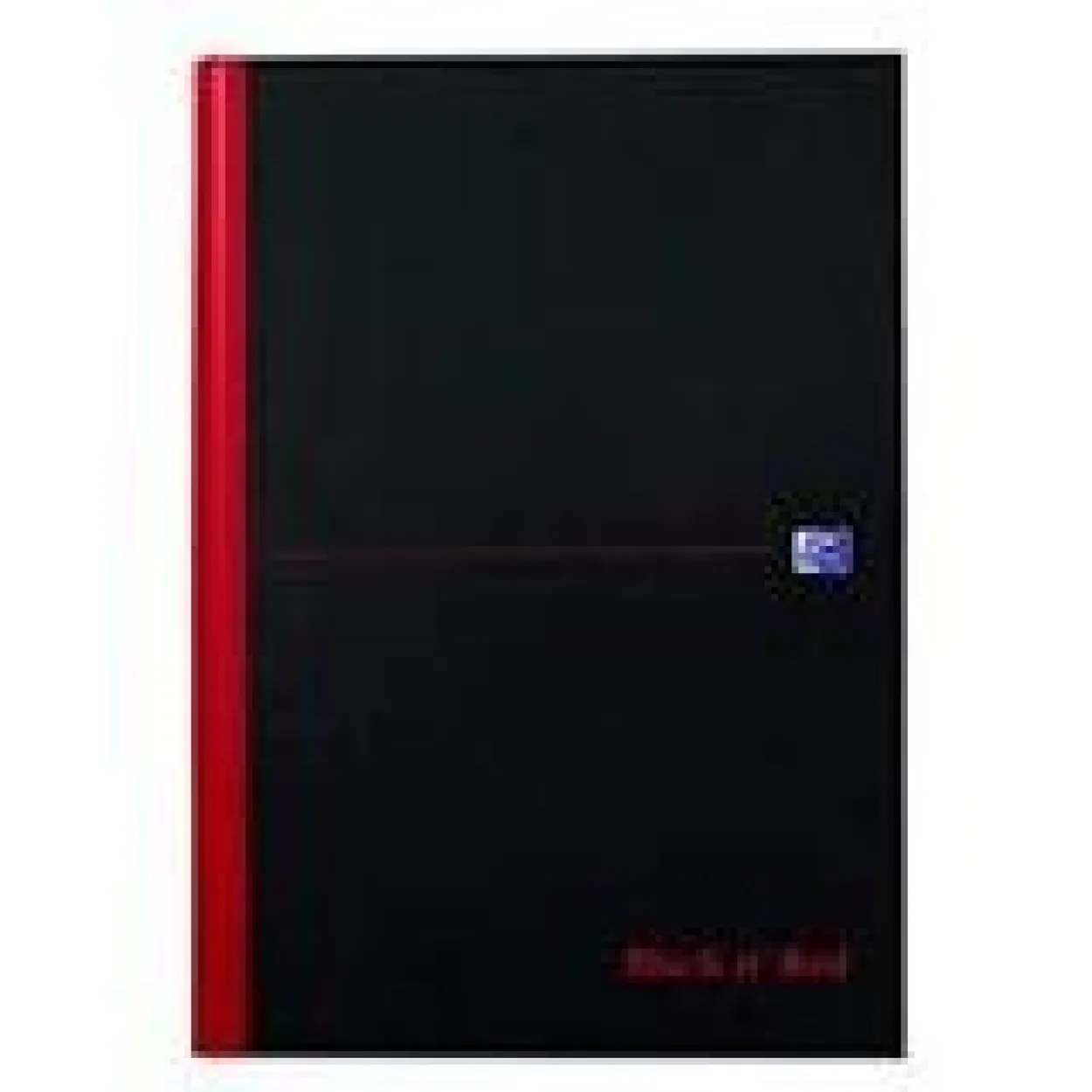 OXFORD Notizbuch Black n' Red DIN A4 kariert, schwarz Hardcover 192 Seiten