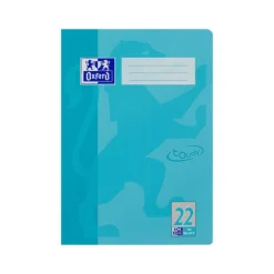OXFORD Schulheft Touch Lineatur 22 kariert DIN A4 ohne Rand, 16 Blatt