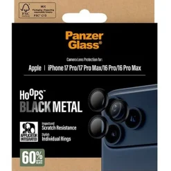 PanzerGlass BLACK CAMERA LENS PROTECTOR IPHONE 17 PRO MAX IPHONE 16 PRO