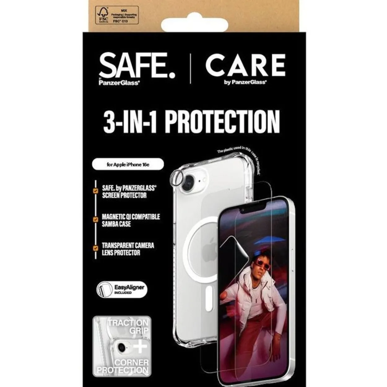 Panzerglass CARE BY FASHION 3-IN-1 BUNDLE IPHONE SE (2025)