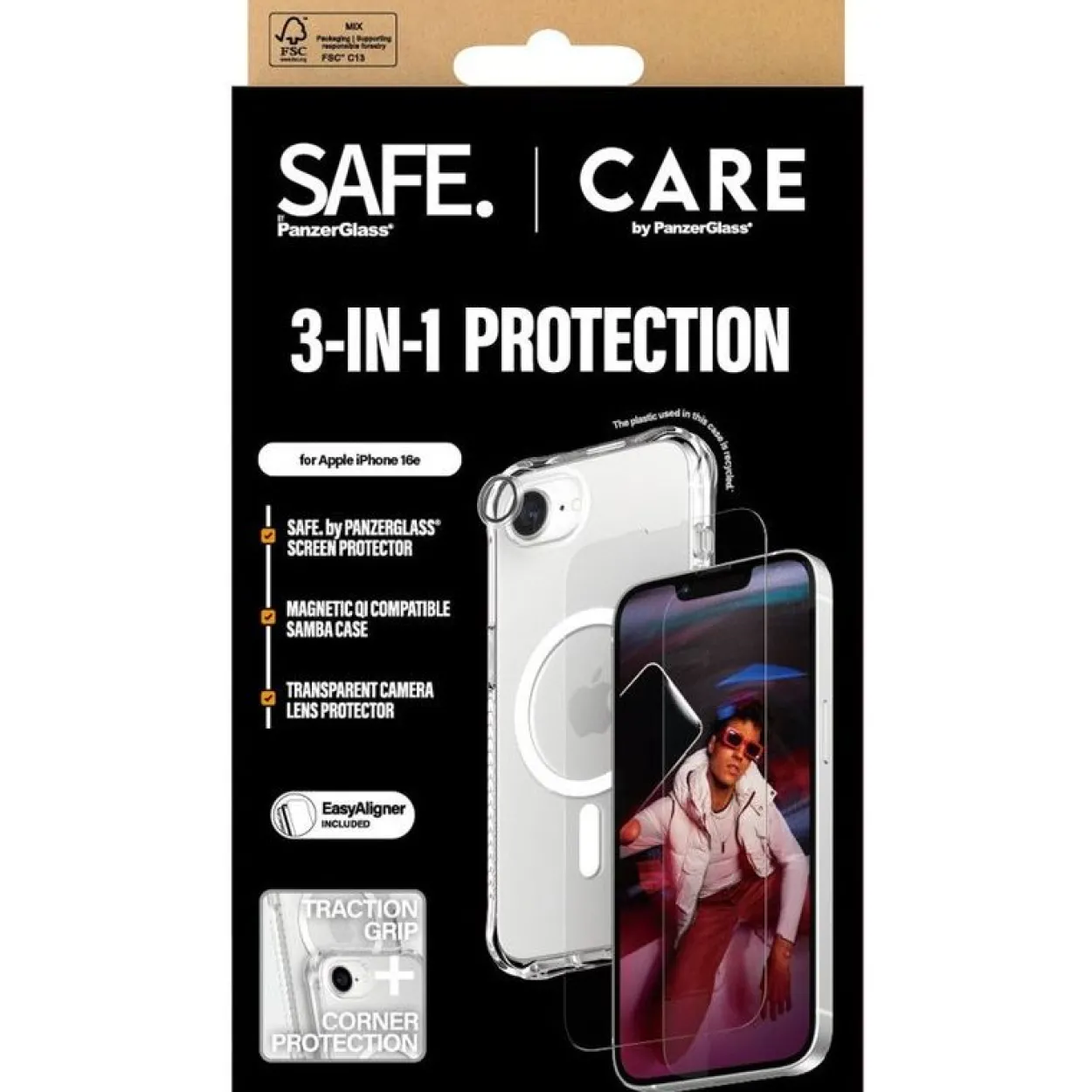 Panzerglass CARE BY FASHION 3-IN-1 BUNDLE IPHONE SE (2025)