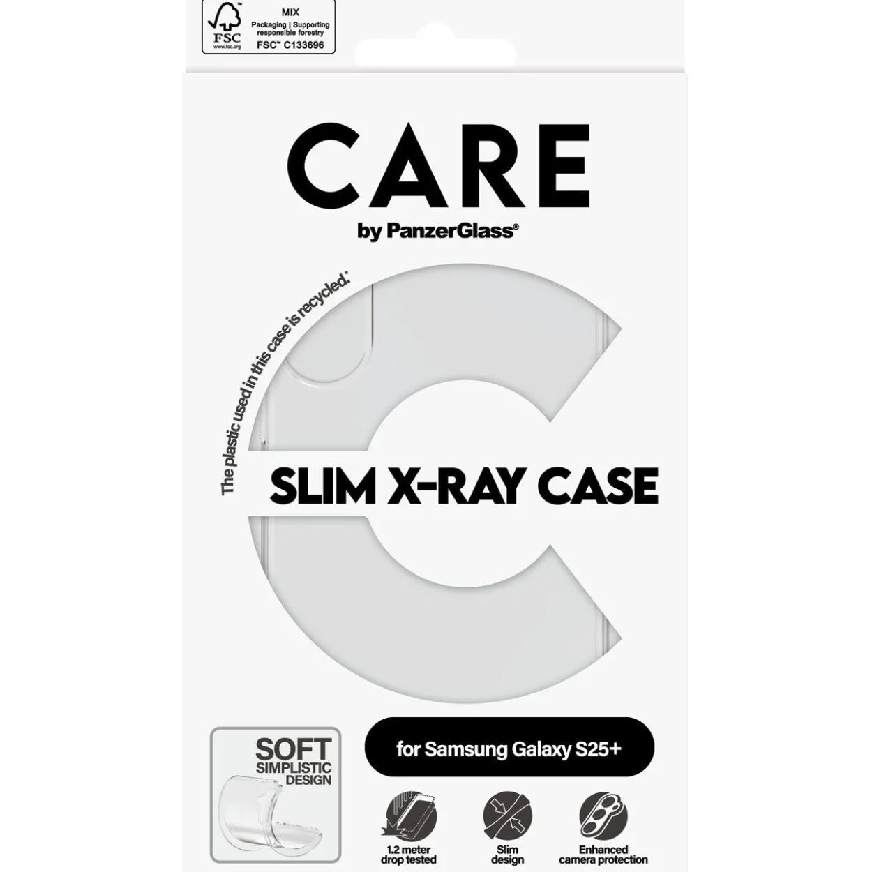 PanzerGlass CARE Fashionable Case Transparent X-Ray Soft Basic Galaxy S25+