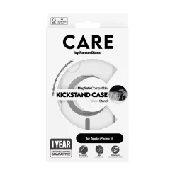 PanzerGlass CARE Feature Kickstand iPhone 16 silber