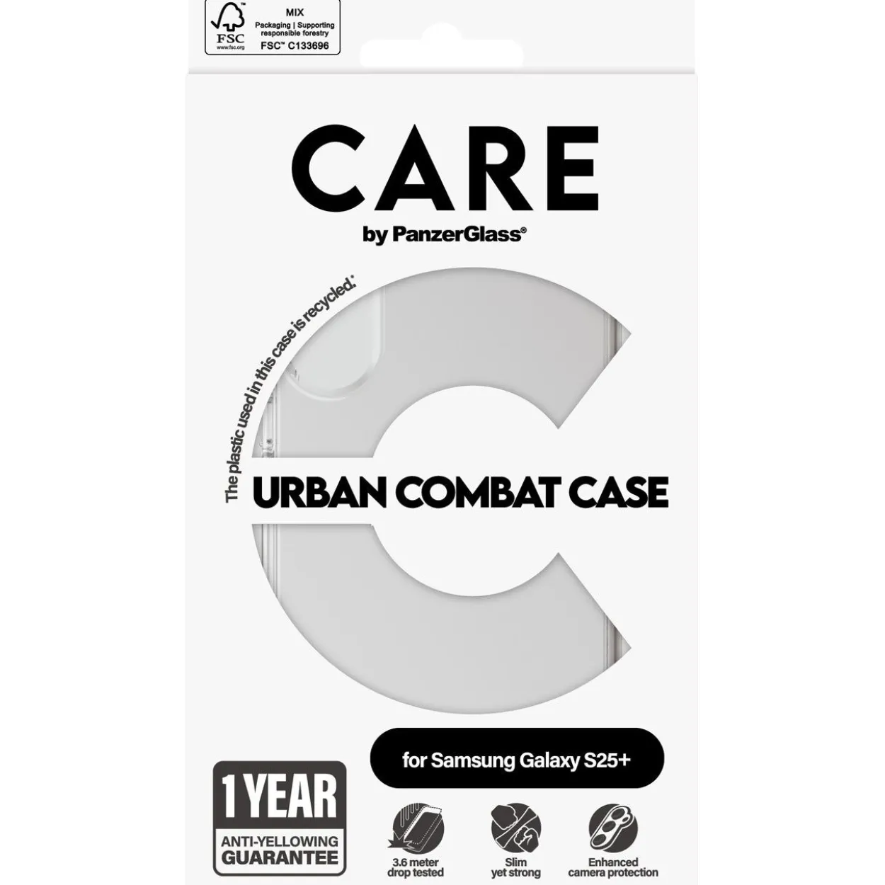 PanzerGlass CARE Flagship Case Transparent Urban Combat Galaxy S25+