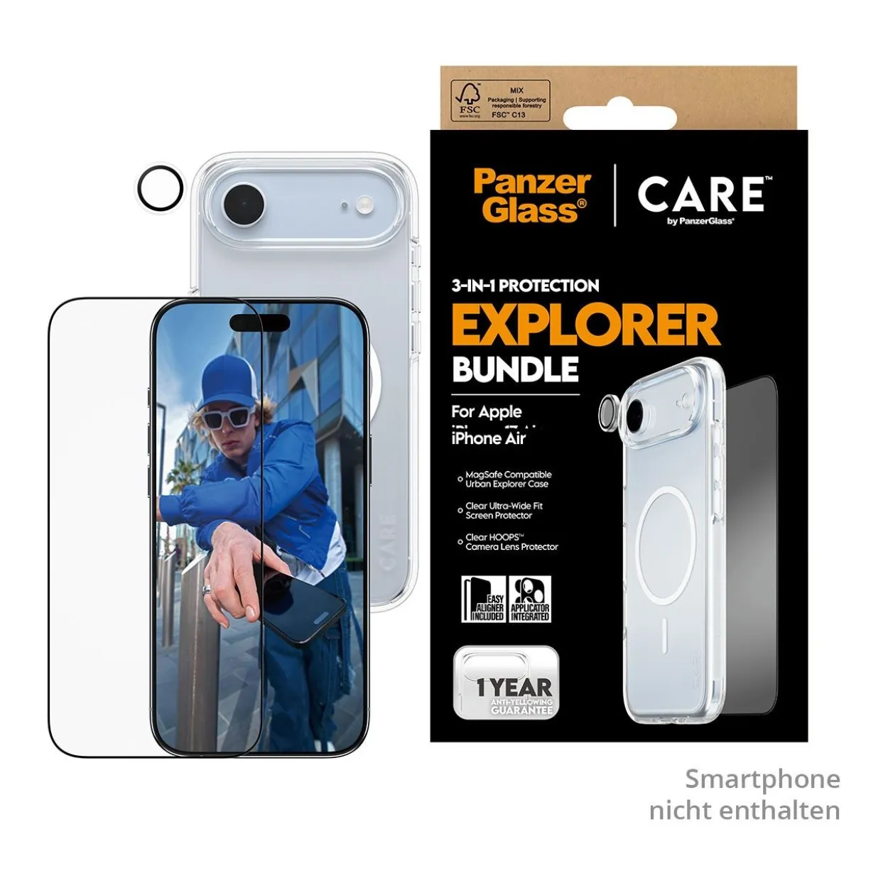 PanzerGlass CARE 3-in-1 Flagship Explorer Bundle iPhone 17 Air