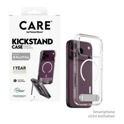 PanzerGlass CARE Kickstand Case transp. w. white MagSafe iPhone 18 Pro/ 17 Pro