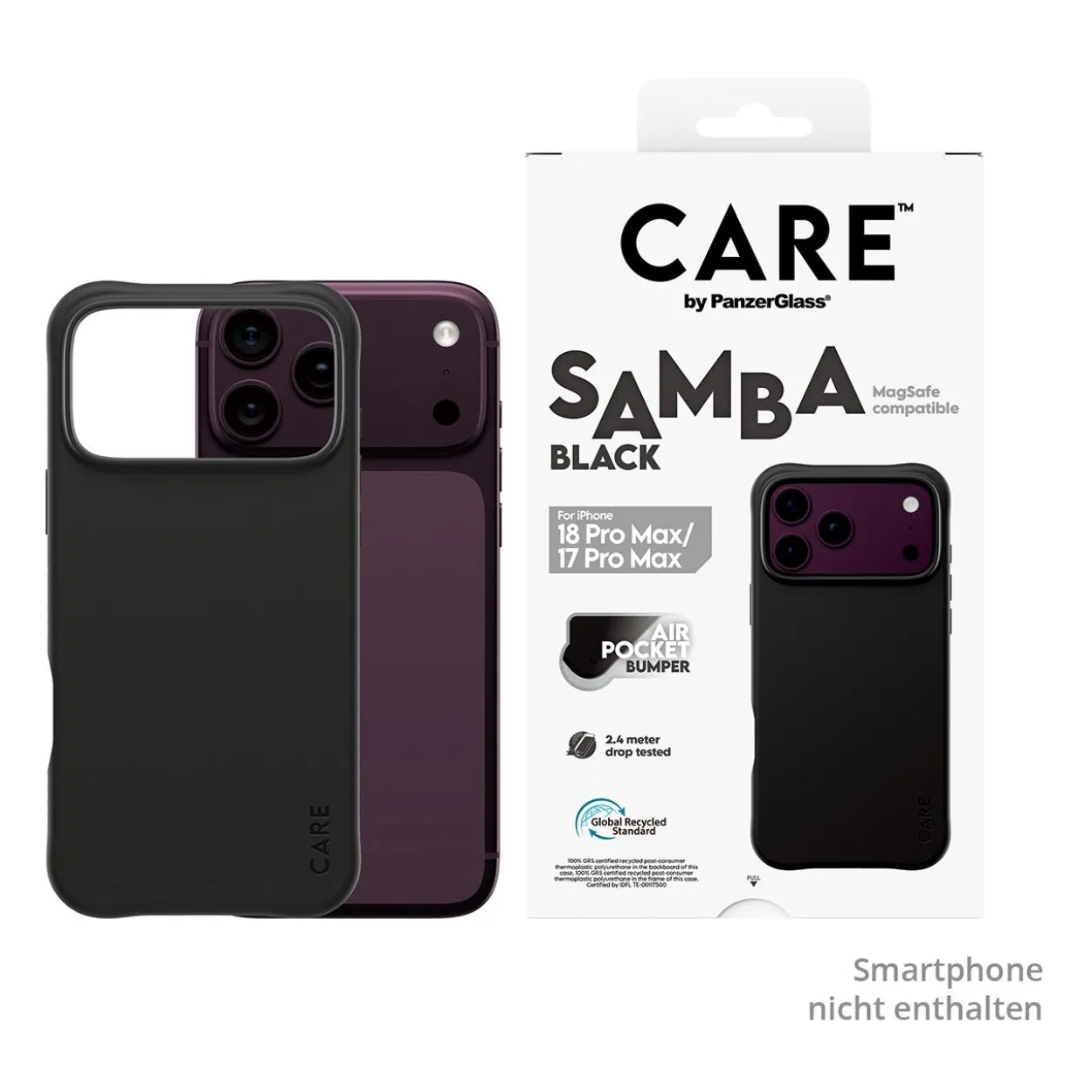 PanzerGlass CARE Samba Case black w. MagSafe iPhone 18 Pro Max/ 17 Pro Max