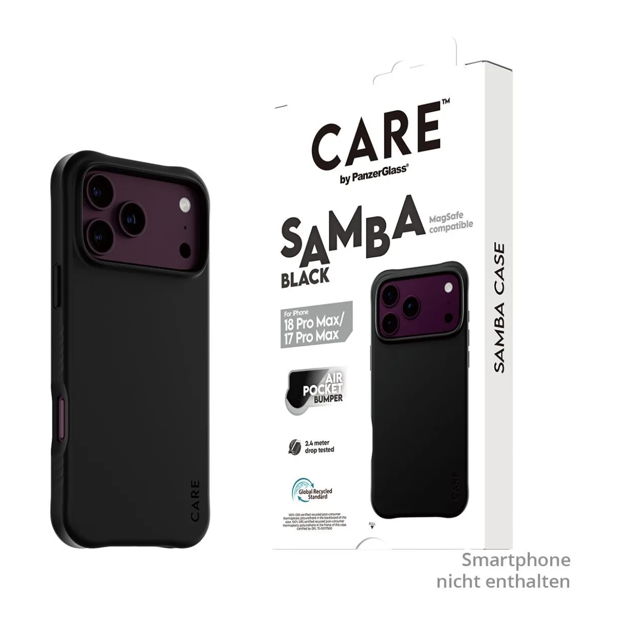 PanzerGlass CARE Samba Case black w. MagSafe iPhone 18 Pro Max/ 17 Pro Max