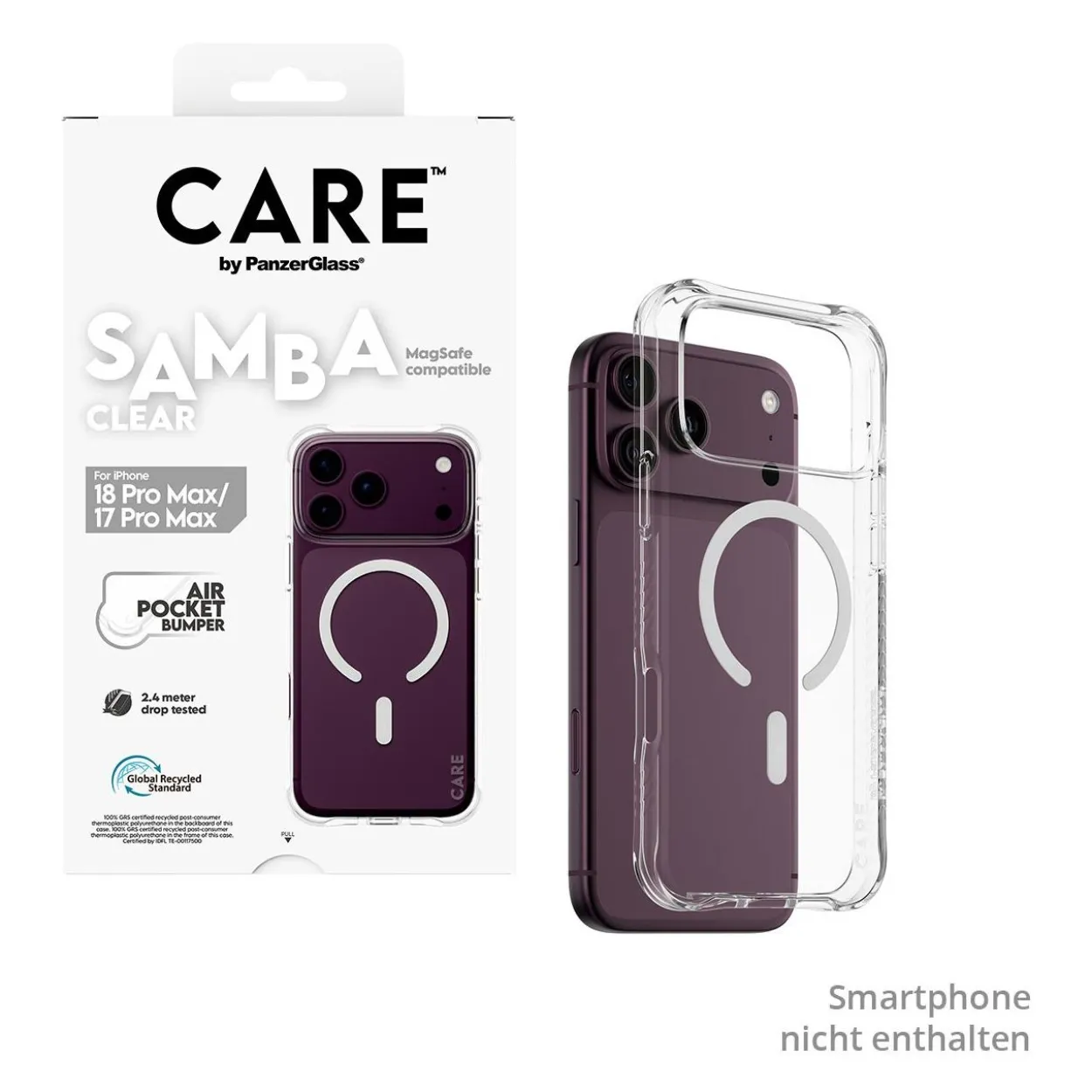 PanzerGlass CARE Samba Case transp. white MagSafe iPhone 18 Pro Max /17 Pro Max