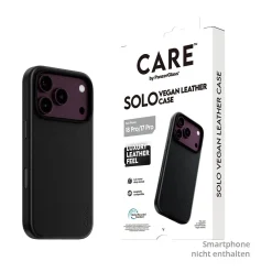 PanzerGlass CARE Solo Vegan Leather Case black w. MagSafe iPhone 18 Pro/ 17 Pro