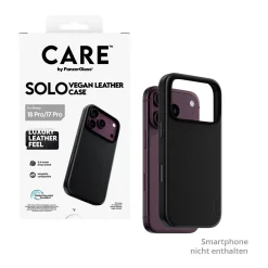 PanzerGlass CARE Solo Vegan Leather Case black w. MagSafe iPhone 18 Pro/ 17 Pro
