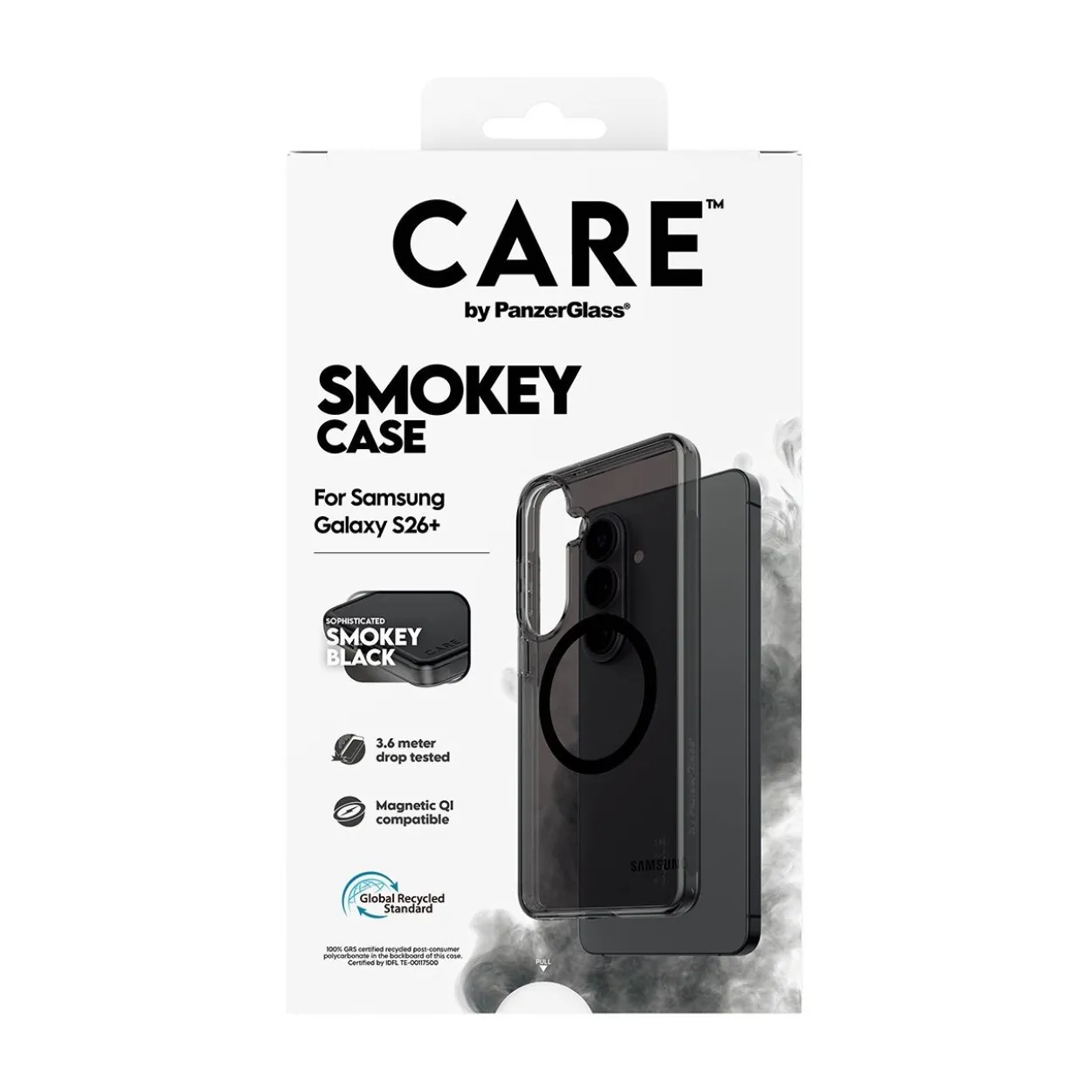 PanzerGlass CARE Urban Explorer Case Smokey m. black Qi Samsung Galaxy S26+