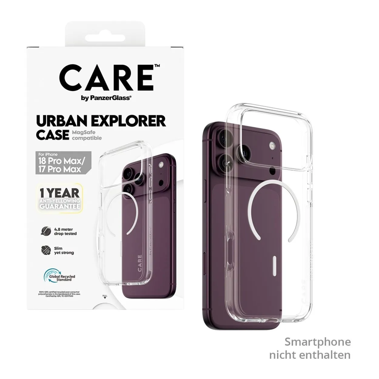 PanzerGlass CARE Urban Explorer Case transp.white Magsafe iPhone 18 ProMax/17 PM