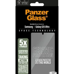 PanzerGlass Ceramic Screen Protector Samsung Galaxy S25 Ultra Ultra-Wide Fit