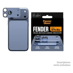 PanzerGlass Fender Camera Lens Protector shades of blue iPhone 18 Pro Max