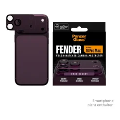 PanzerGlass Fender Camera Protector dark cherry iPhone 18 Pro Max