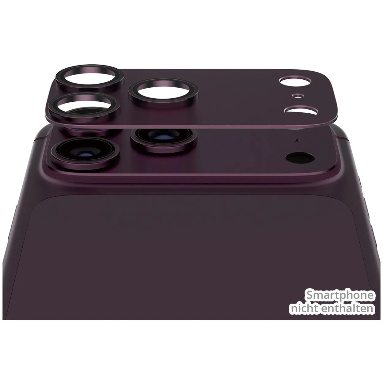 PanzerGlass Fender Camera Protector dark cherry iPhone 18 Pro Max