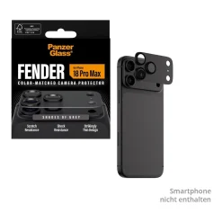 PanzerGlass Fender Camera Protector shades of grey iPhone 18 Pro Max