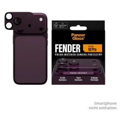 PanzerGlass Fender Camera Protector dark cherry iPhone 18 Pro