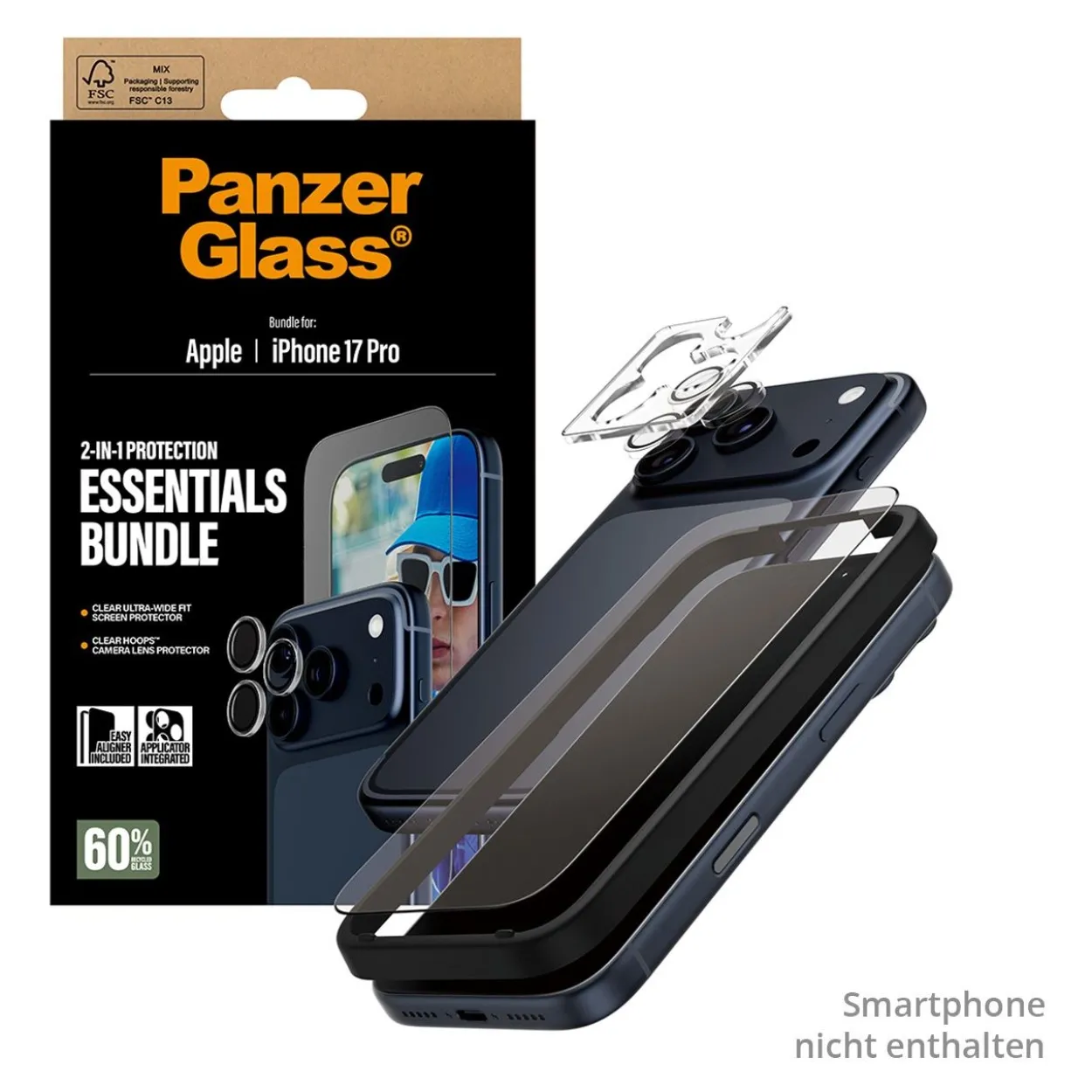 PanzerGlass 2-in-1 Essentials iPhone 17 Pro