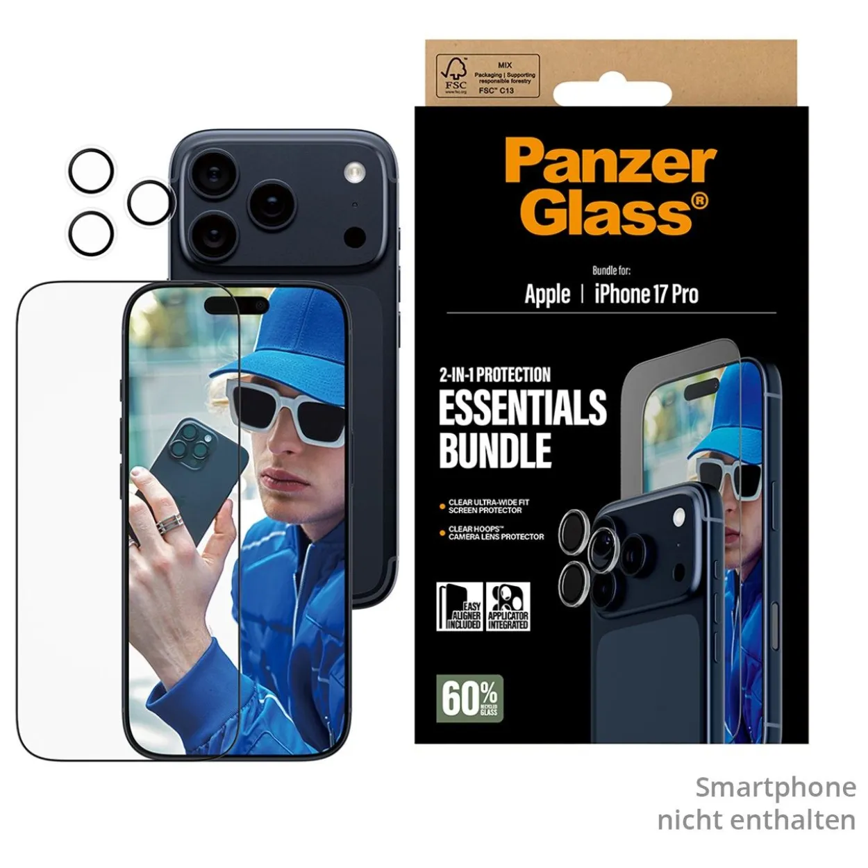 PanzerGlass 2-in-1 Essentials iPhone 17 Pro