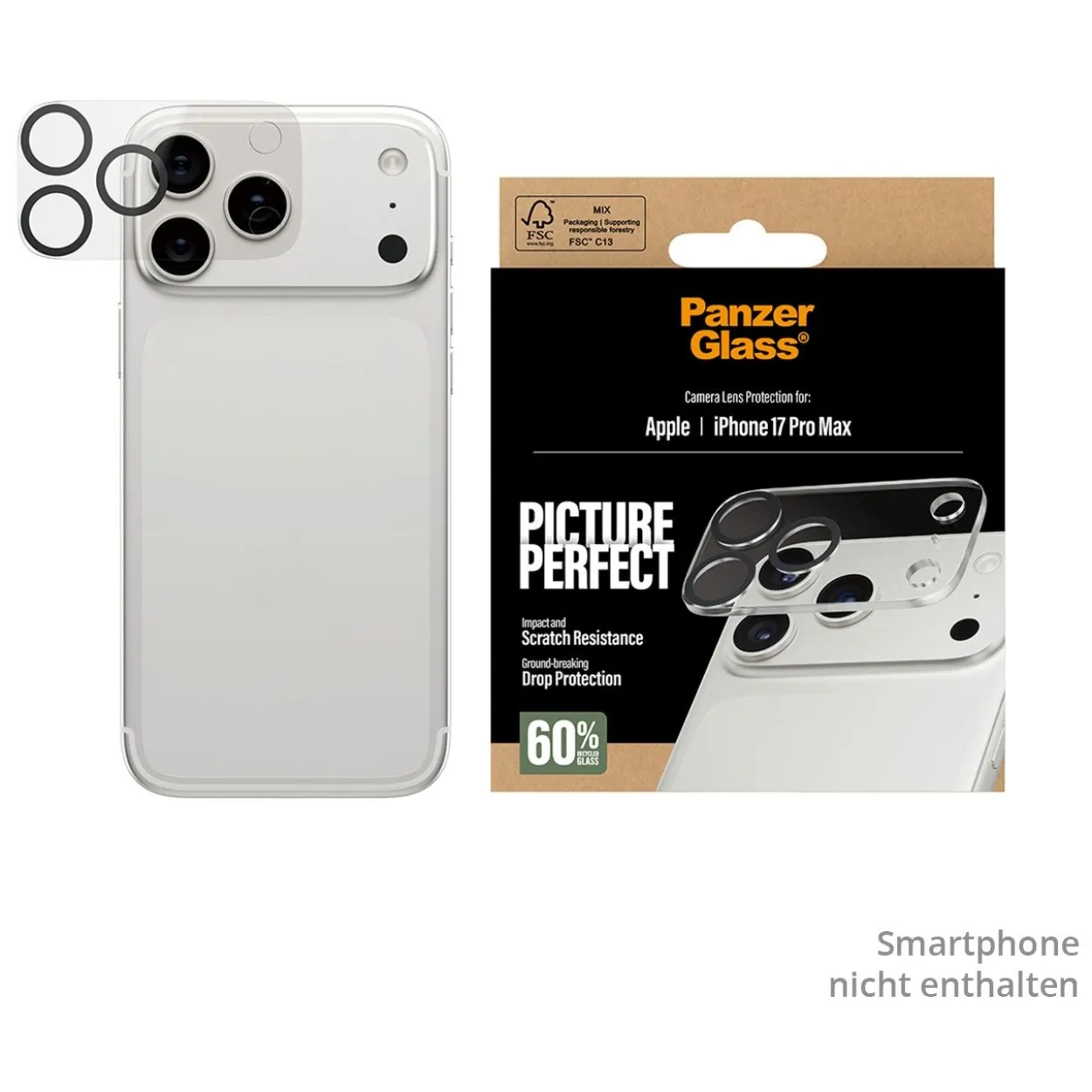 PanzerGlass PicturePerfect Camera Lens Protector iPhone 17 Pro Max