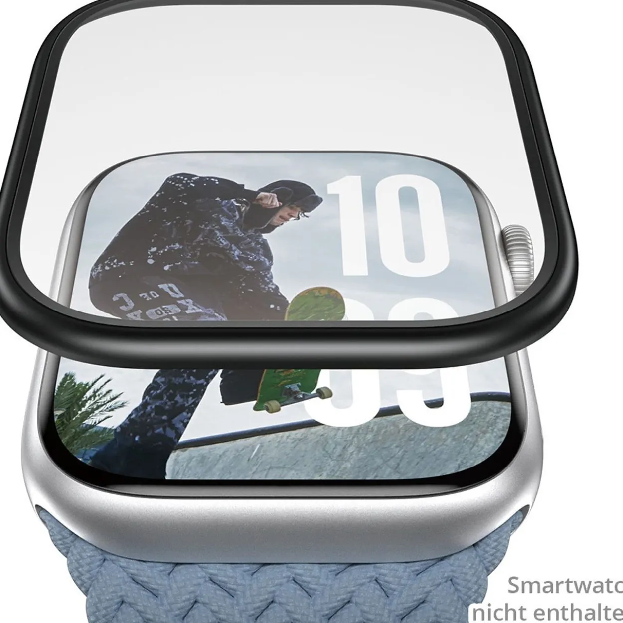 PanzerGlass Screen Protector w. black Metal Frame Apple Watch 42mm