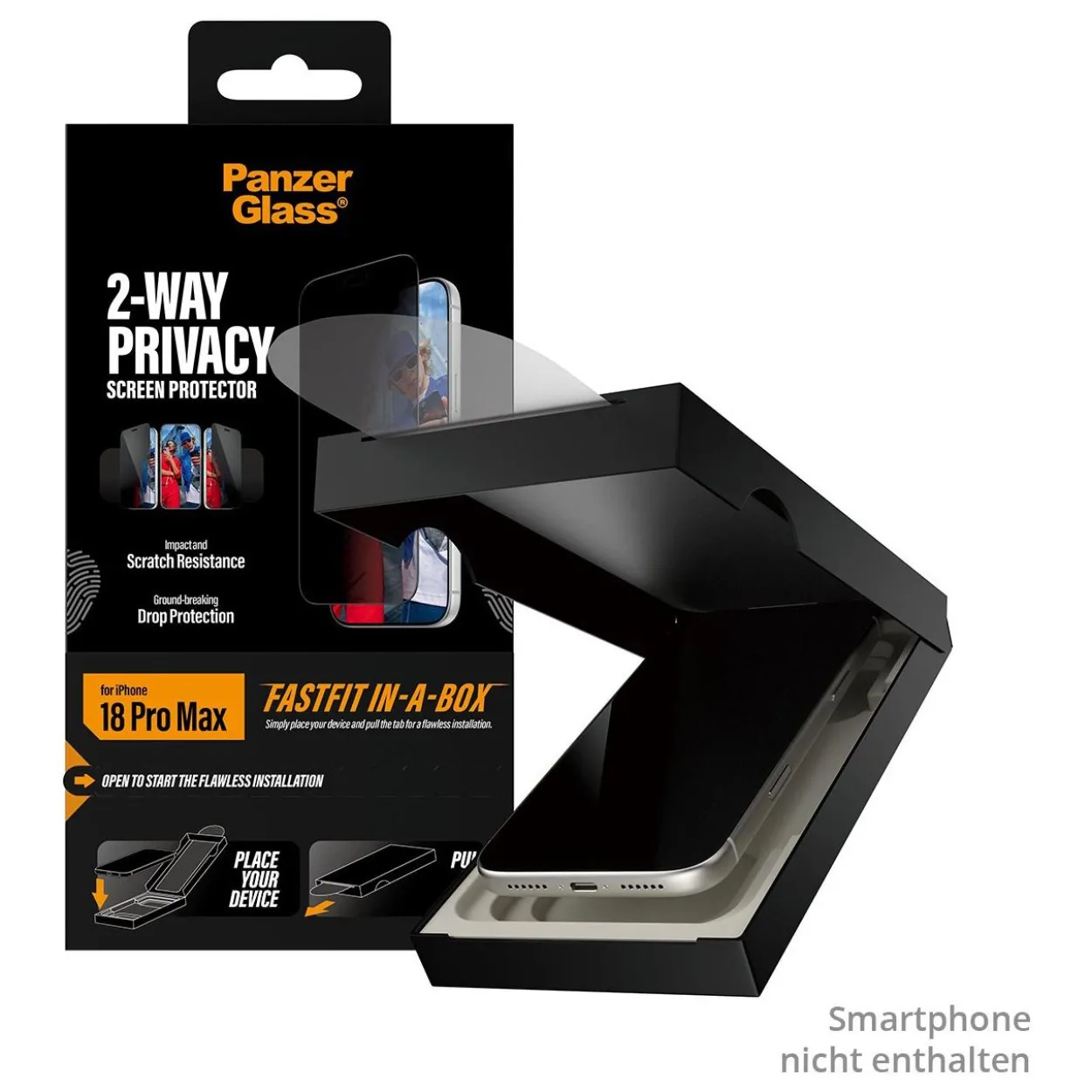 PanzerGlass 2-Way Privacy Screen Protector iPhone 18 Pro Max