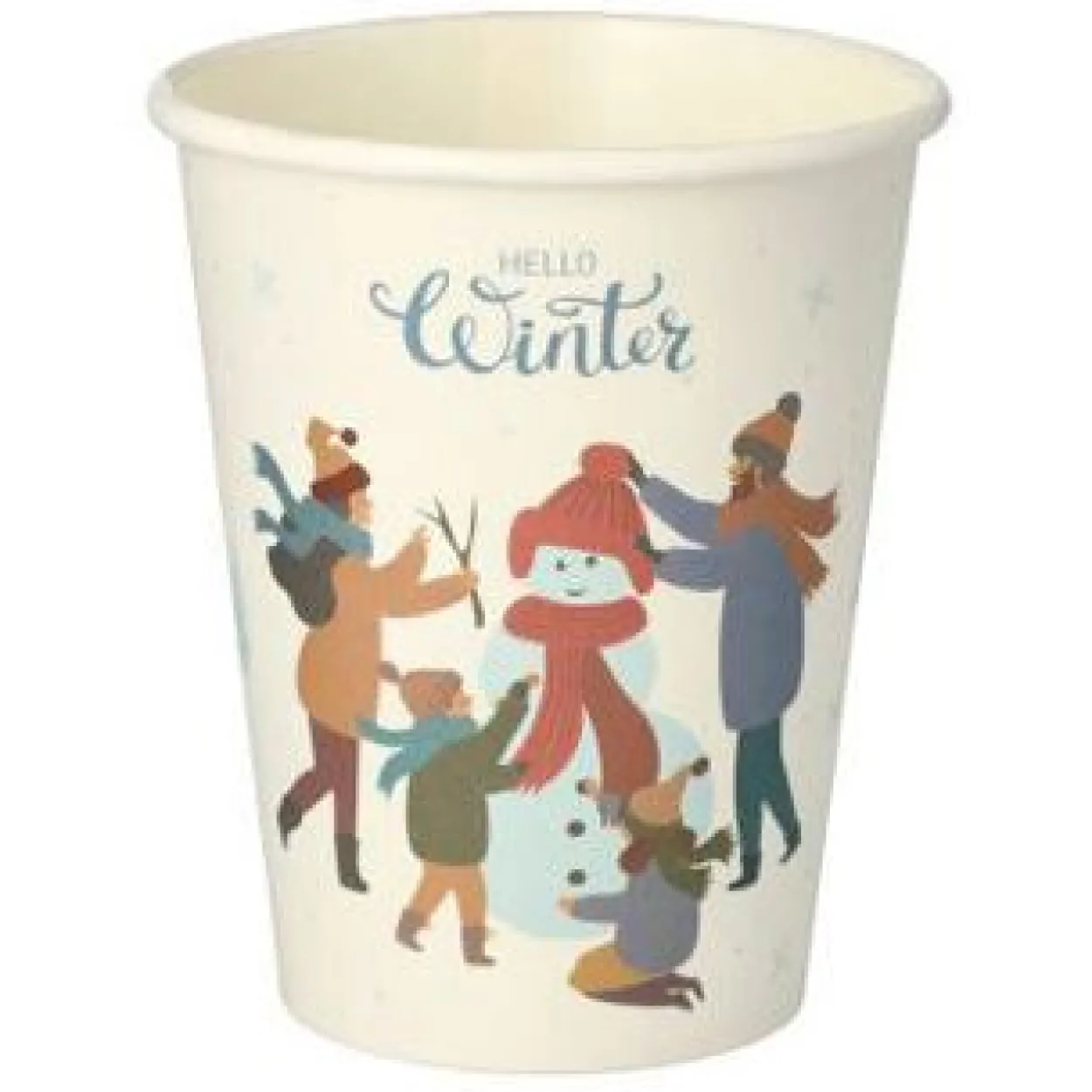 PAPSTAR 50 Einweg-Trinkbecher Hello Winter 0,2 l