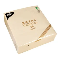 PAPSTAR Servietten champagner 3-lagig 20,0 x 20,0 cm 50 St.