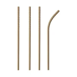 PAPSTAR Strohhalme pure flexibel braun