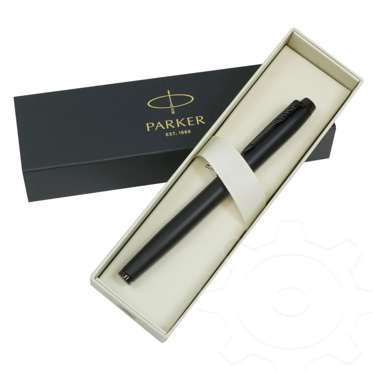 Parker Füllfederhalter IM Achromatic Geschenkbox M Blau 2127742