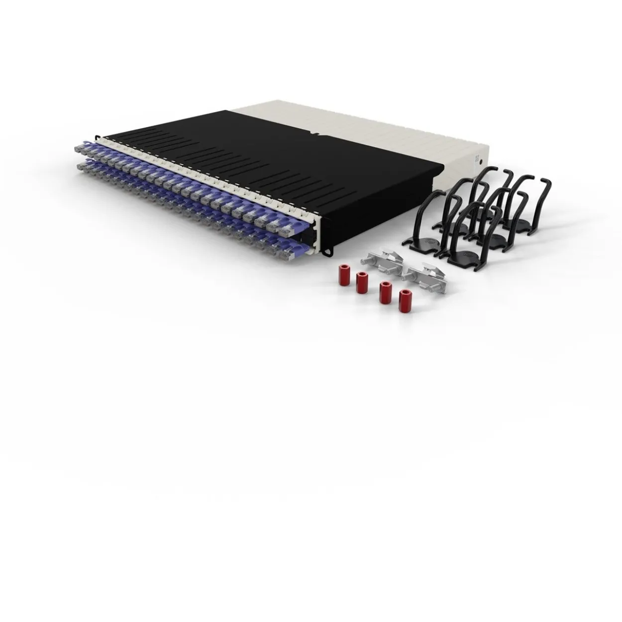 Patchbox Boxes Cat 6A 8HE STP 0,8m lila