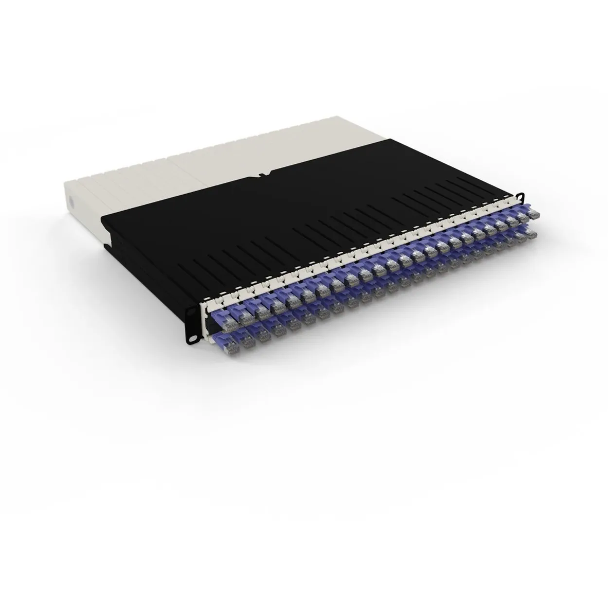 Patchbox Boxes Cat 6A 8HE STP 0,8m lila