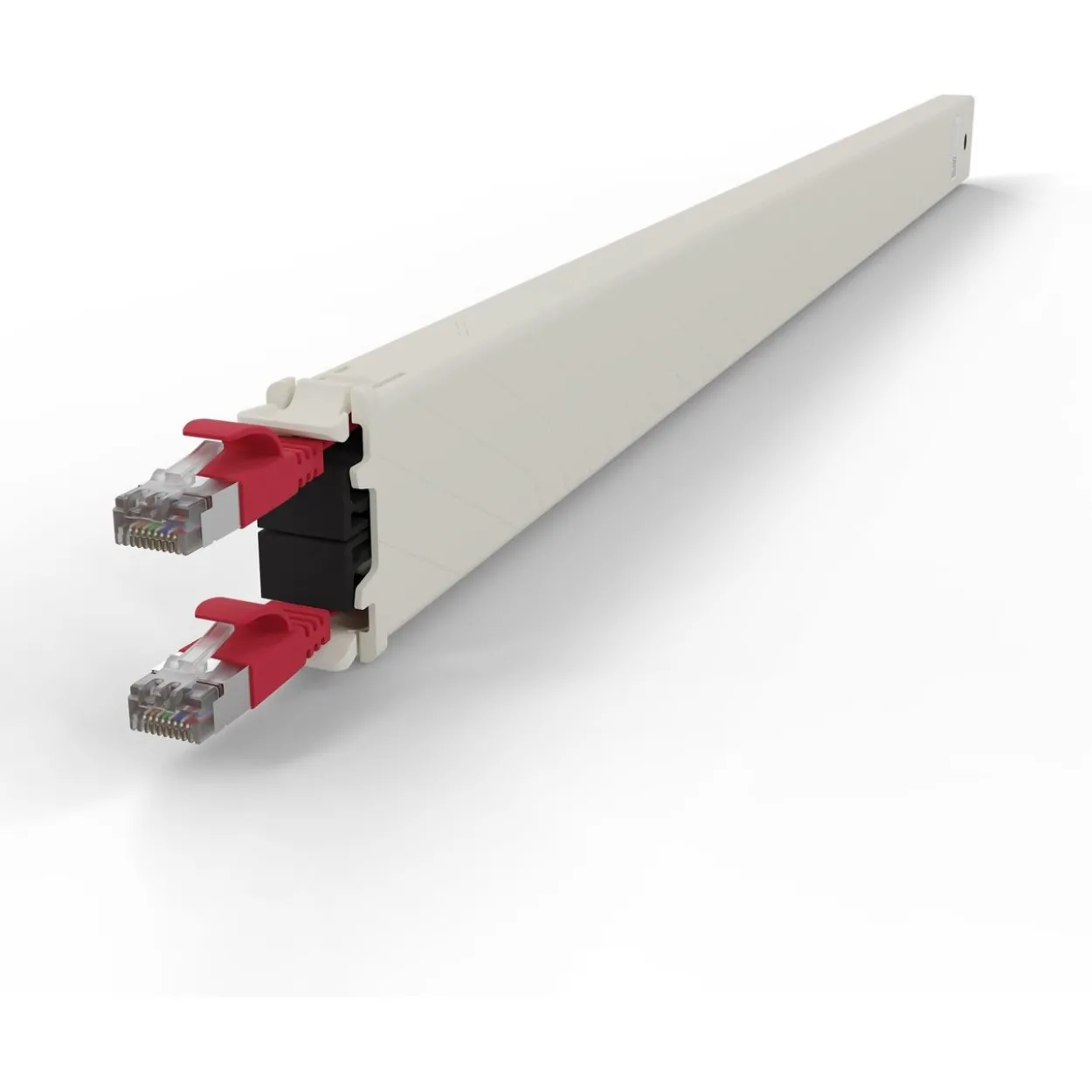 Patchbox Kassette Cat 6A 30HE STP 1,8m rot
