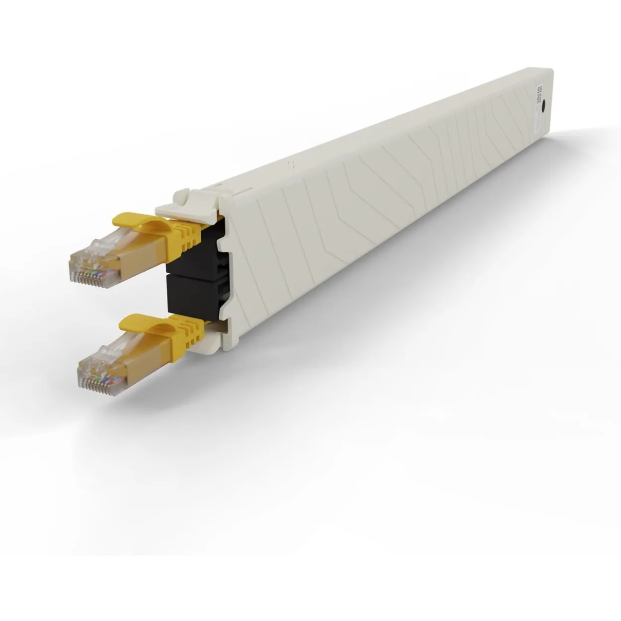 Patchbox Kassette Cat 6A 8HE UTP 0,8m gelb