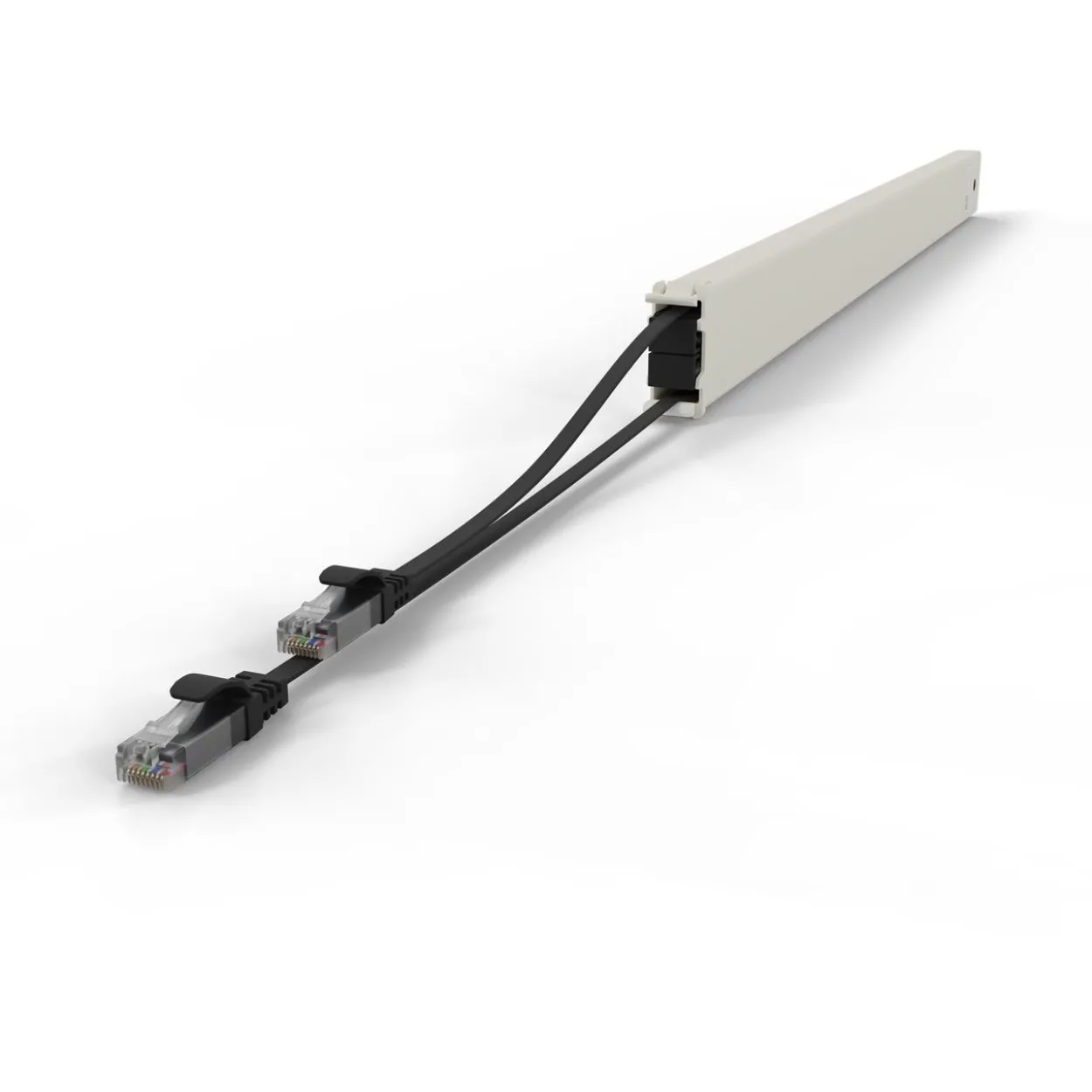Patchbox Kassette Cat 6A 46HE UTP 2,5m schwarz