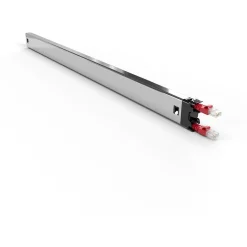 Patchbox Plus+ Kupferkassette einziehbar CAT 6a UTP 1,8m rot für bis zu 30HE