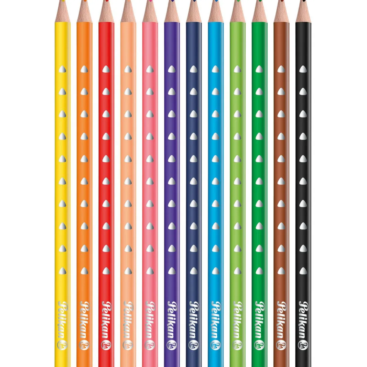 Pelikan Dreikant-Buntstifte Silverino dünn, 12er Kartonetui