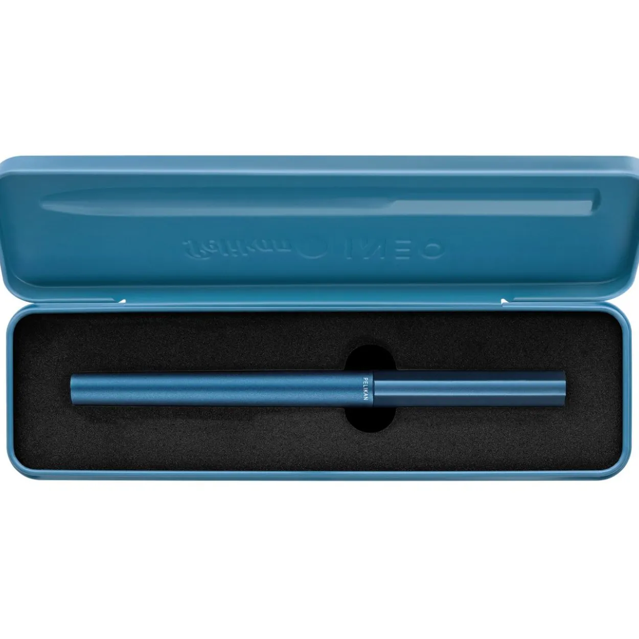 Pelikan Füllhalter Ineo Element P6 Metall-Etui Petrol-Blau