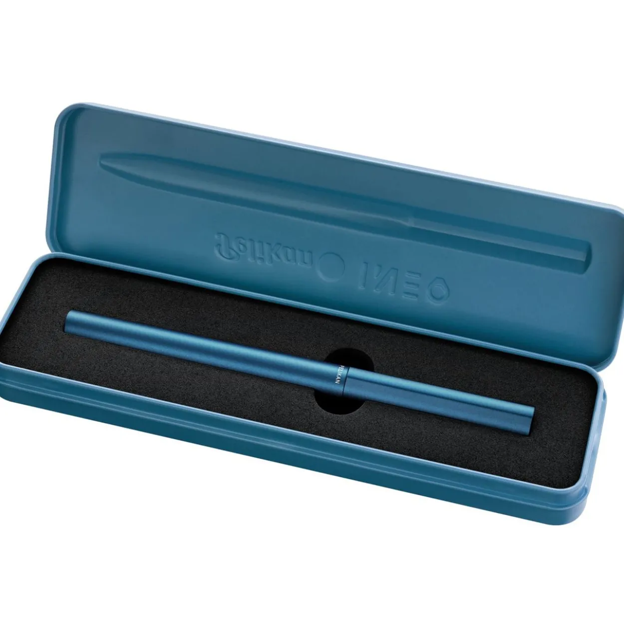 Pelikan Füllhalter Ineo Element P6 Metall-Etui Petrol-Blau