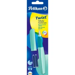 Pelikan Füllhalter Twist P457 M +2TP Blister, Neo Mint
