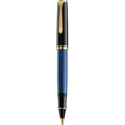 Pelikan Souverän R800 Tintenroller schwarz/blau/gold 0,5 mm, Schreibfarbe: schwarz, 1 St.