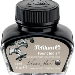 Pelikan Tinte "Fount India", schwarz, im Glas