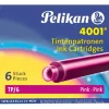 Pelikan Tintenpatronen 4001 TP/6, pink