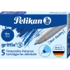 Pelikan Tintenschreiberpatronen T1R/5 blau FSC 5 Stück
