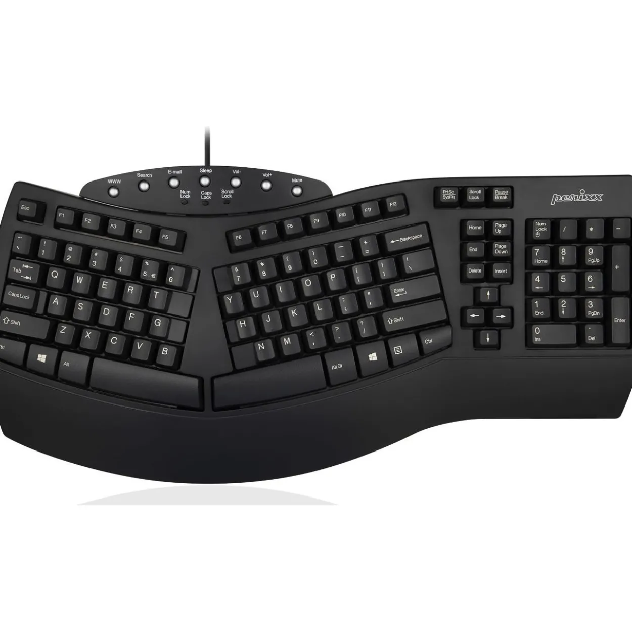 Perixx Periboard-512B USB Deutsch schwarz (kabelgebunden)