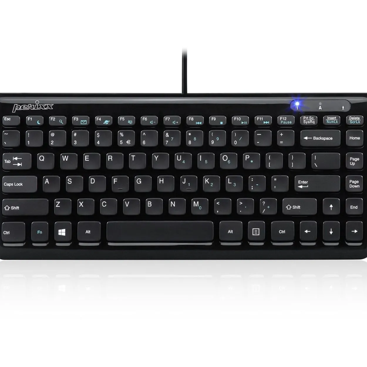 Perixx Periboard-407 USB Deutsch schwarz (kabelgebunden)